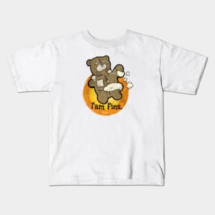 Broken Teddy Bear toy I'am fine Kids T-Shirt